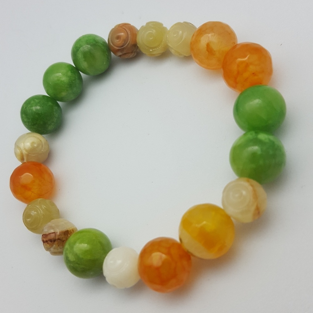 Genuine gemstone bracelet bohemian style accessory